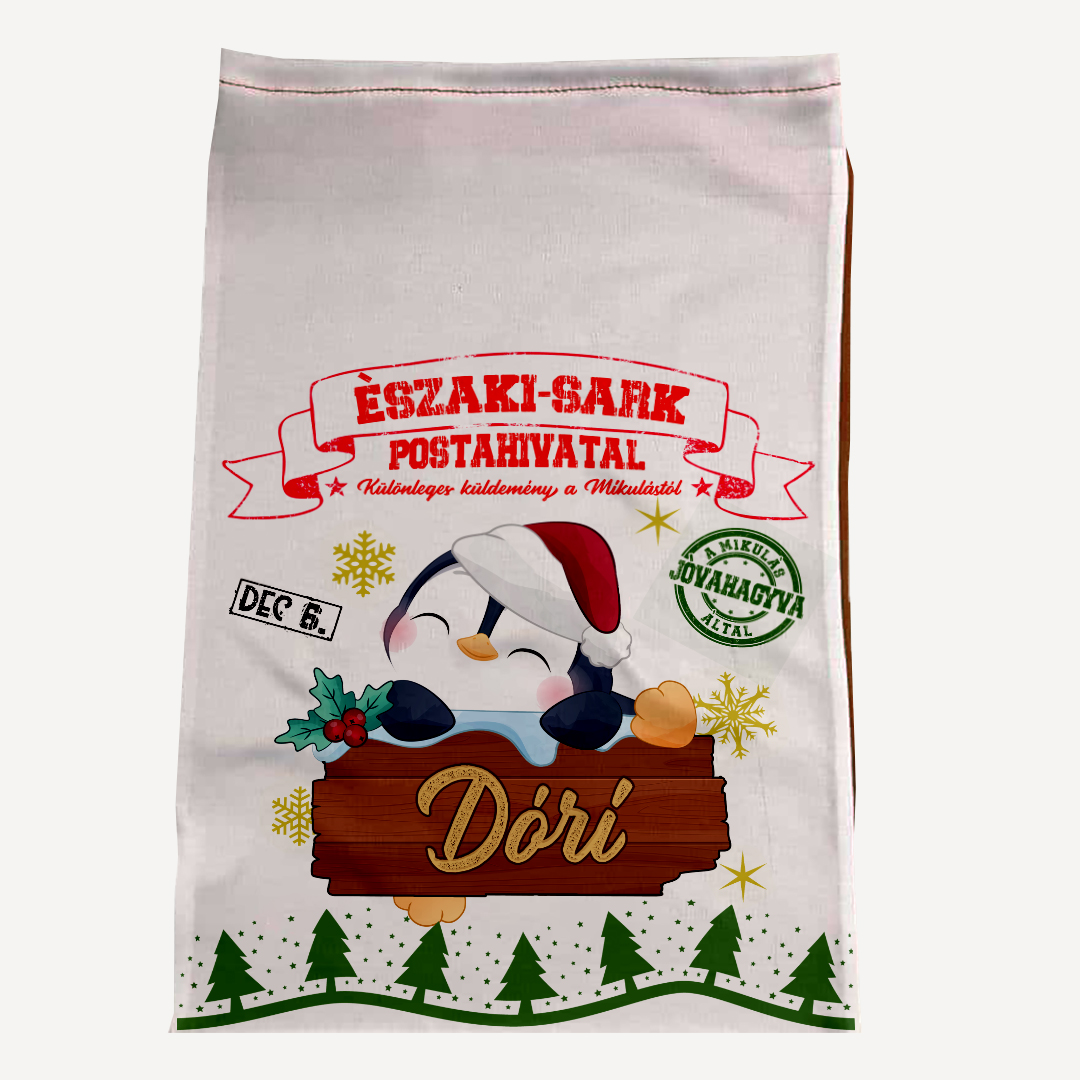 Névre szóló Mikulás zsák - Északi-sarki küldemény Névre szóló Mikulás zsák - Északi-sarki küldemény
