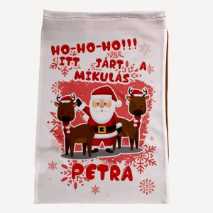 Névre szóló Mikulás zsák – Ho-ho-ho! Itt járt a Mikulás!